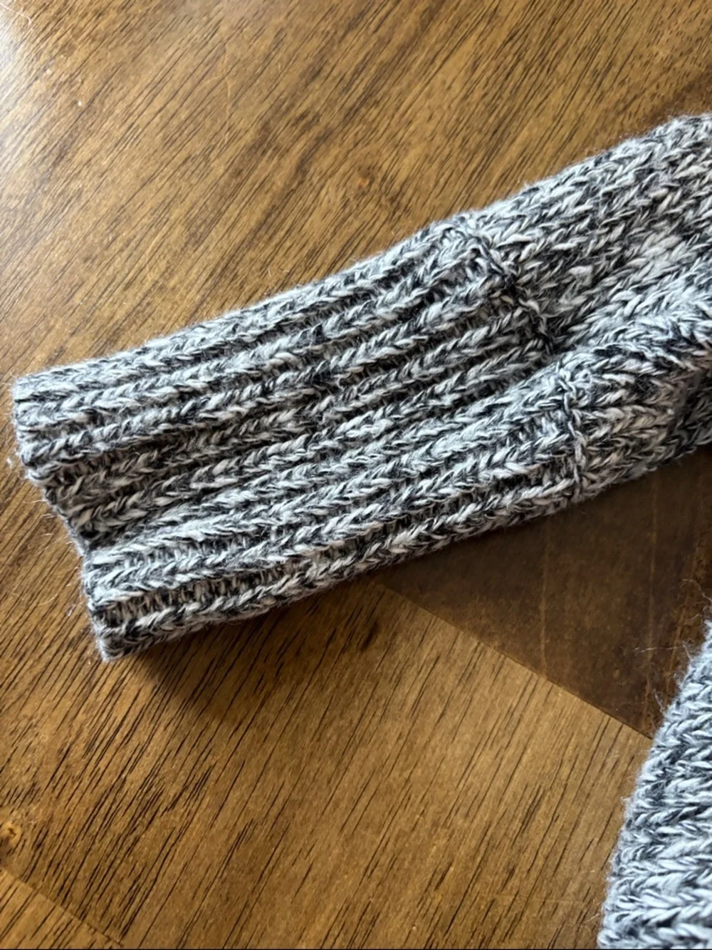 Old Navy Gray Marled Open-Front Knit Cardigan